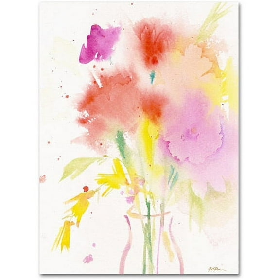 Trademark Fine Art "Bouquet Impressions" Canvas Art by Sheila Golden