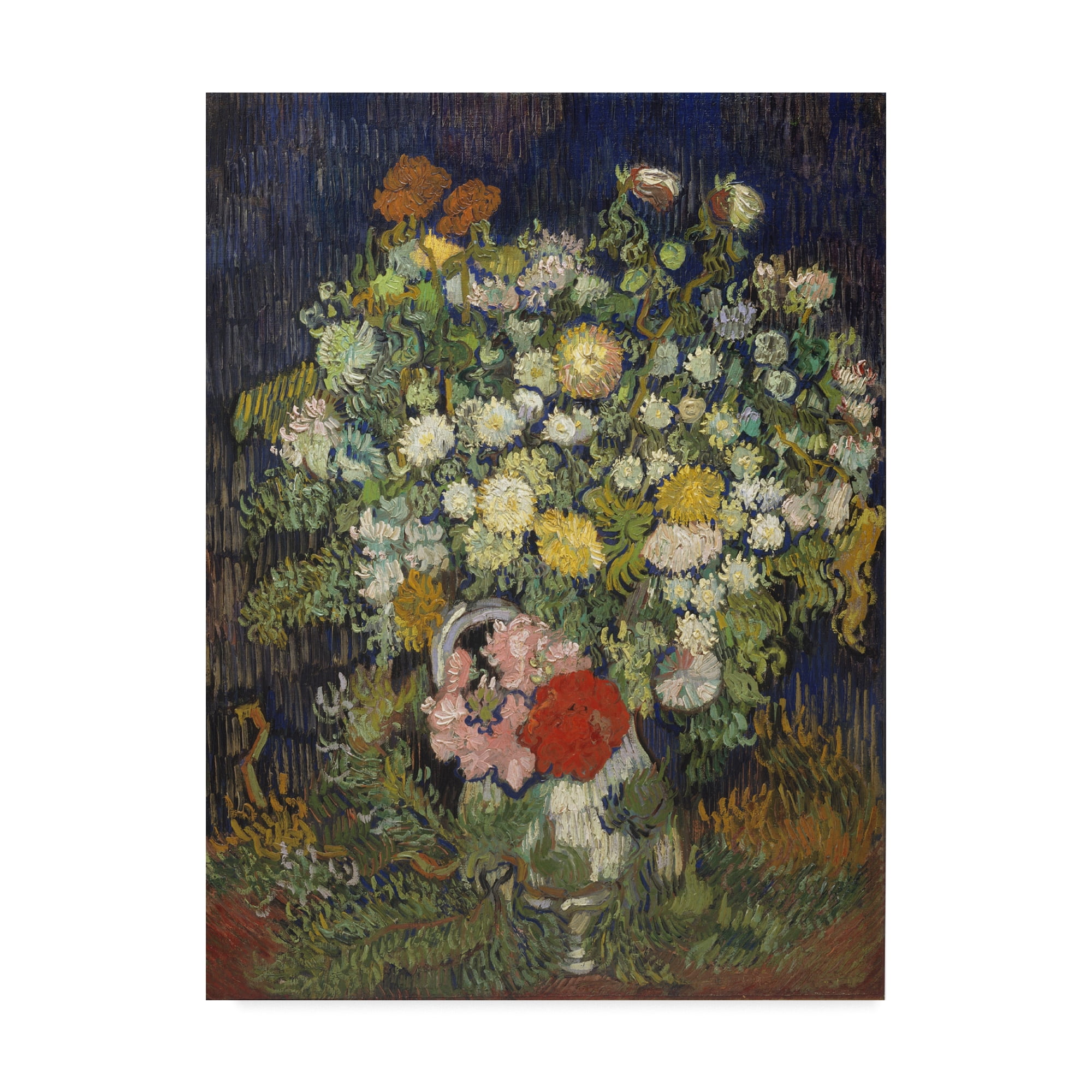 Trademark Fine Art 'Bouquet Of Flowers In A Vase' Canvas Art by Vincent Van Gogh