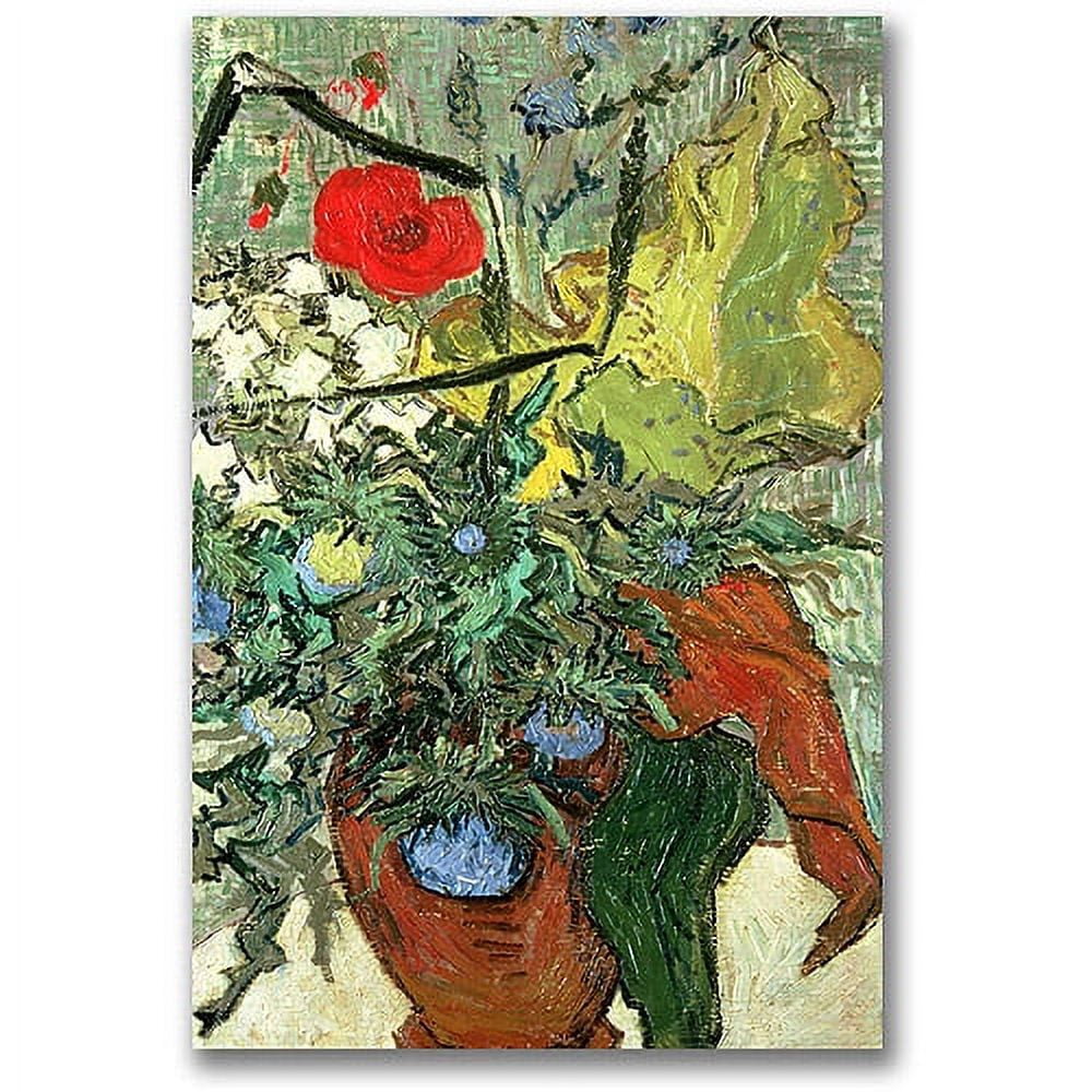 Trademark Fine Art "Bouquet Of Wild Flowers" Canvas Wall Art by Vincent van Gogh