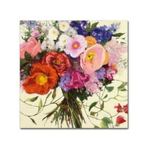Trademark Fine Art 'Bouquet de Printemps' Canvas Art by Shirley Novak