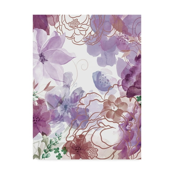 Trademark Fine Art 'Bouquet of Dreams VI' Canvas Art by Delores Naskrent