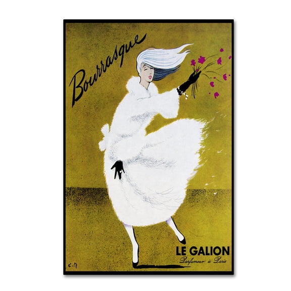 Trademark Fine Art 'Bourrasque Eau Le Galion' Canvas Art by Vintage Lavoie