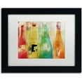 thumbnail image 1 of Trademark Fine Art "Bouteilles" Canvas Art by Color Bakery White Matte, Black Frame, 1 of 4