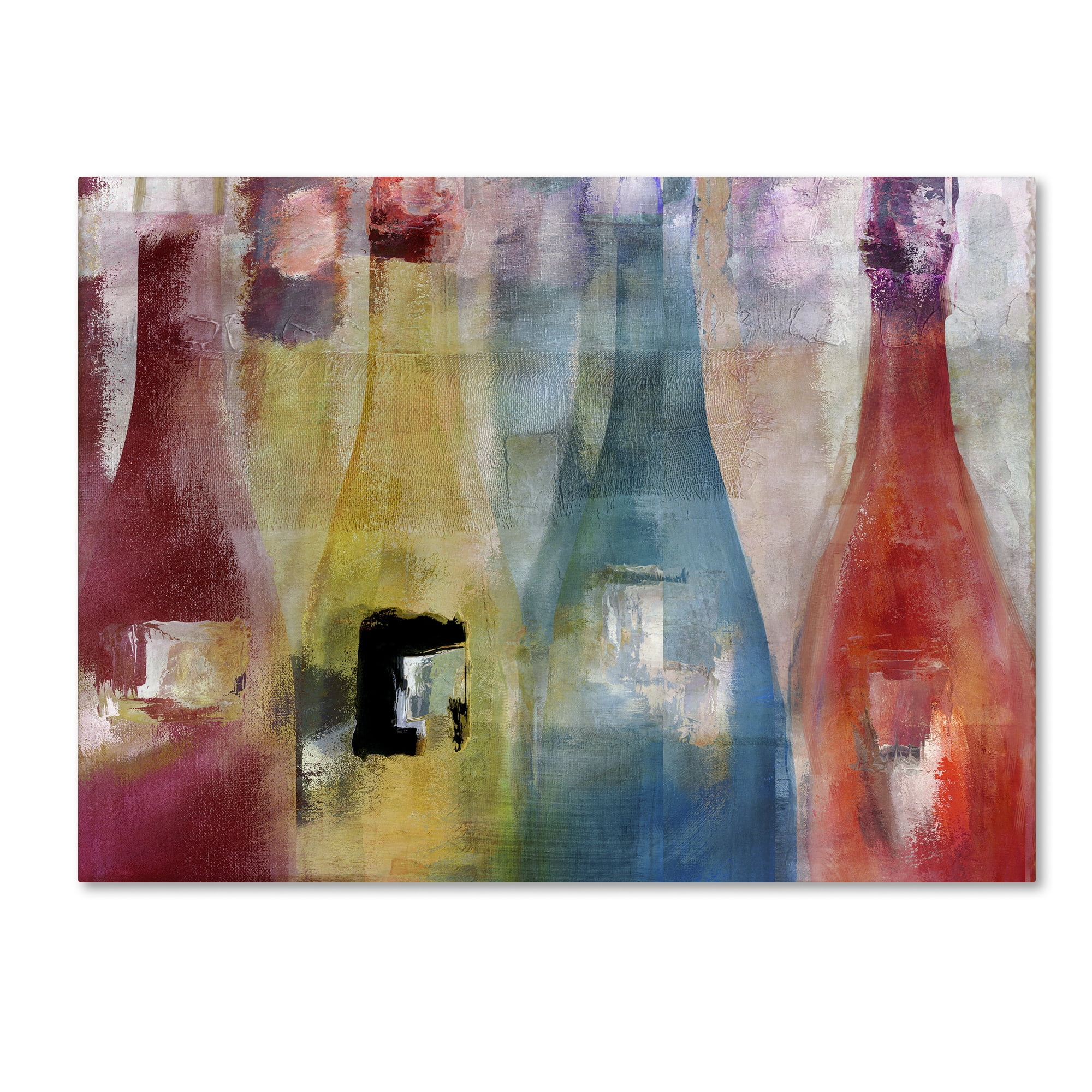 Trademark Fine Art "Bouteilles II" Canvas Art by Color Bakery
