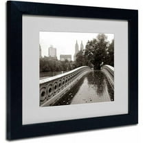 Trademark Fine Art "Bow Bridge 2010" Framed Canvas Art by Chris Bliss