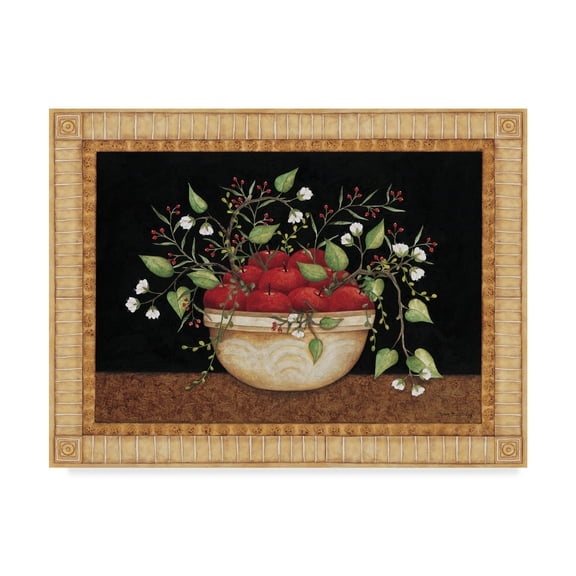 Trademark Fine Art 'Bowl of Apples' Canvas Art by Robin Betterley