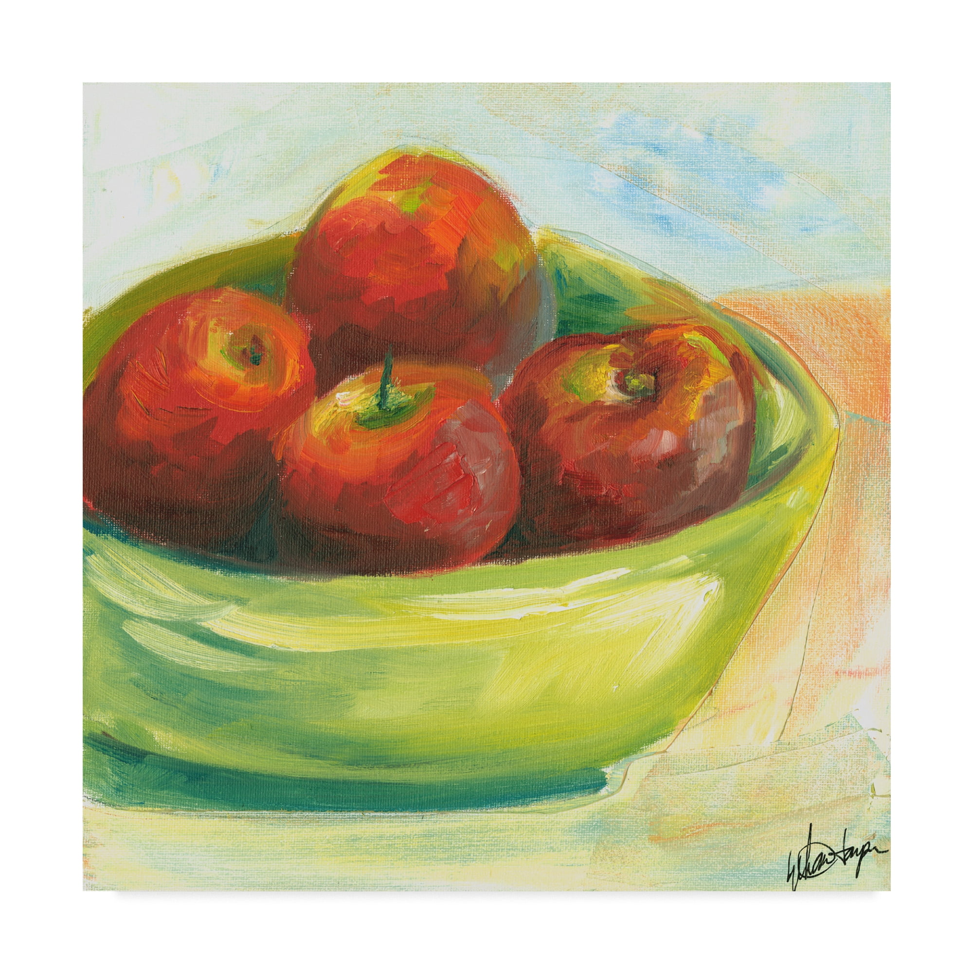 Trademark Fine Art 'Bowl of Fruit III' Canvas Art by Ethan Harper