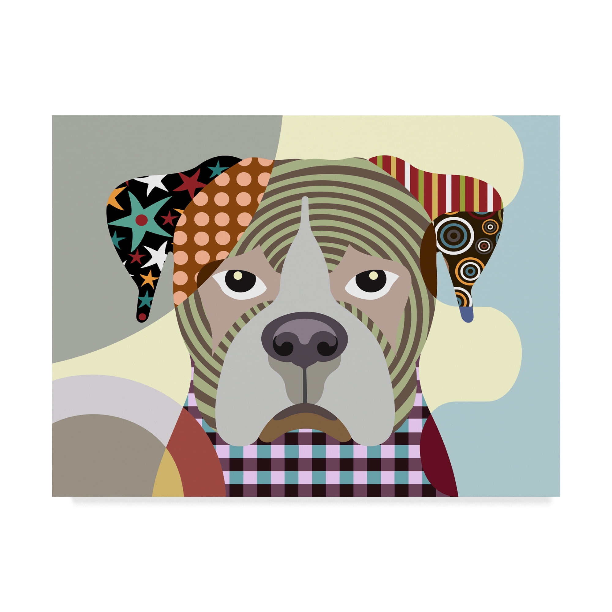 Trademark Fine Art 'Boxer Dog' Canvas Art by Lanre Adefioye