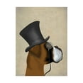 thumbnail image 1 of Trademark Fine Art 'Boxer, Formal Hound And Hat' Canvas Art by Fab Funky, 1 of 3