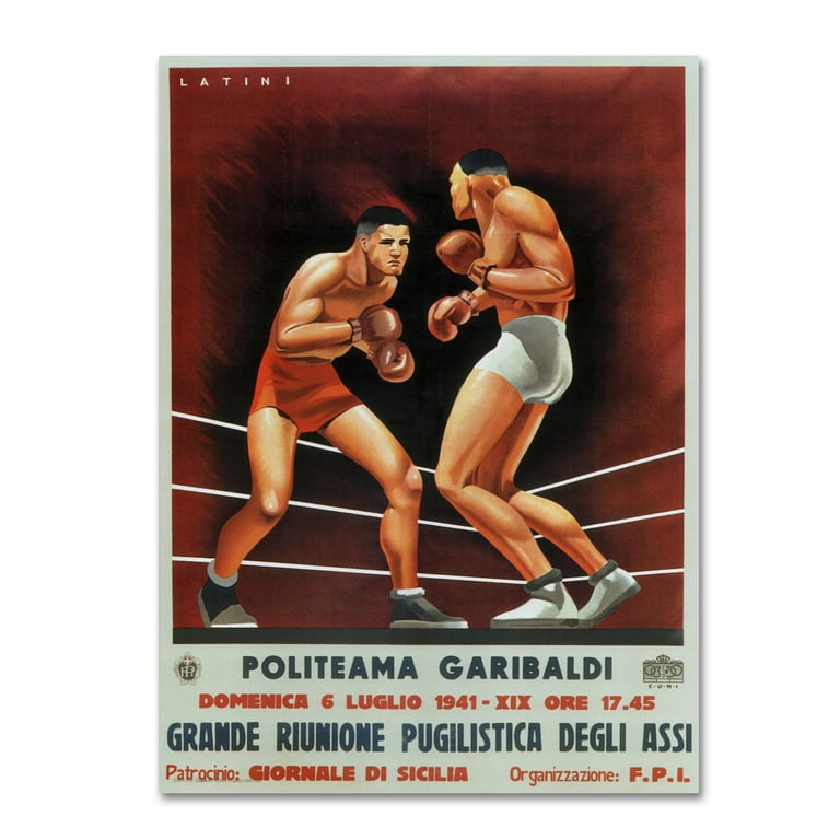 vintage boxing art