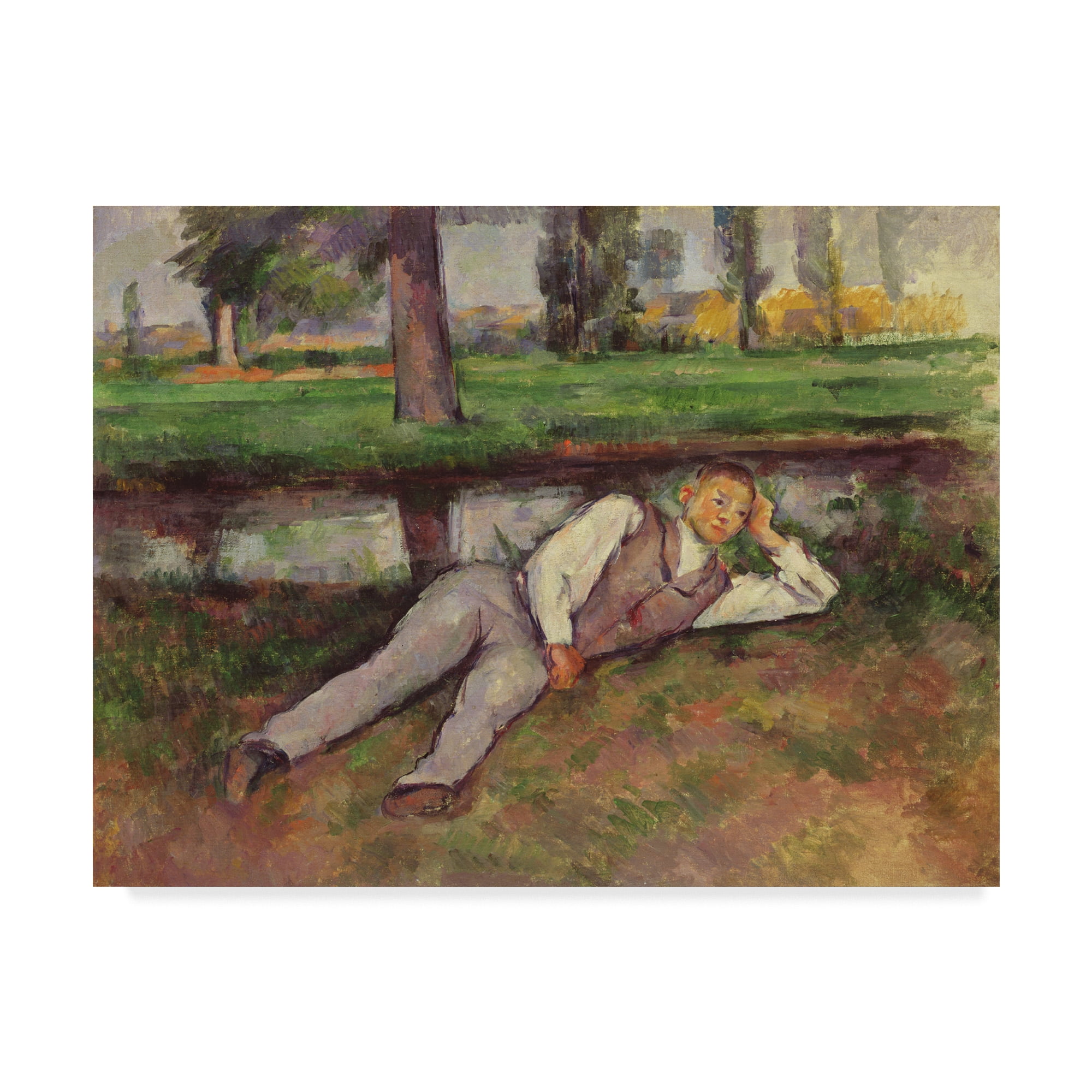 Trademark Fine Art 'Boy Resting' Canvas Art by Paul Cezanne
