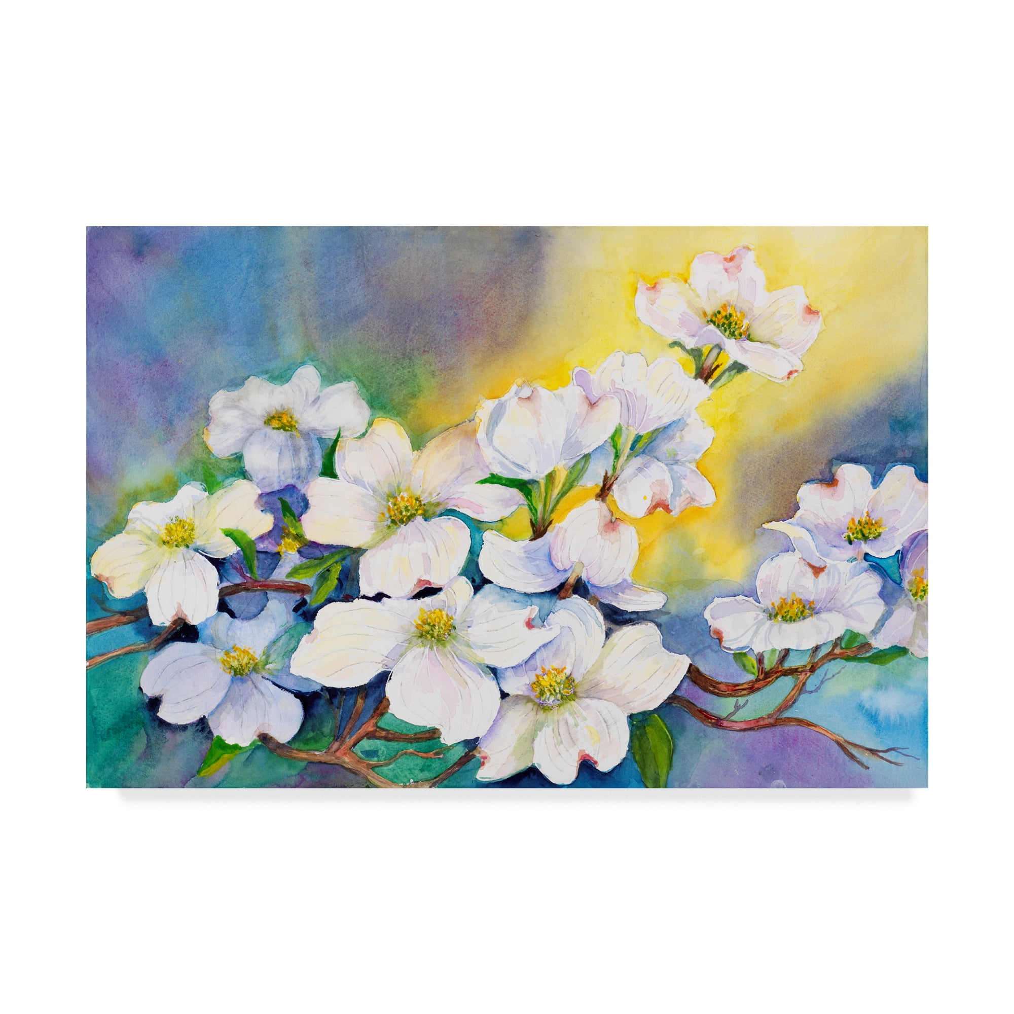 Trademark Fine Art 'Branch Of Dogwood' Canvas Art by Joanne Porter