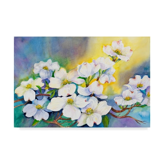 Trademark Fine Art 'Branch Of Dogwood' Canvas Art by Joanne Porter
