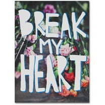Trademark Fine Art "Break My Heart" Canvas Art by Leah Flores