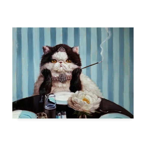 Trademark Fine Art 'Breakfast at Tiffanys' Canvas Art by Lucia Heffernan