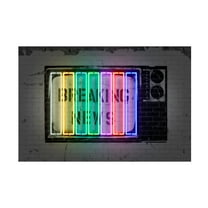 Trademark Fine Art Octavian Mielu Breaking news Canvas Wall Art - 30x47