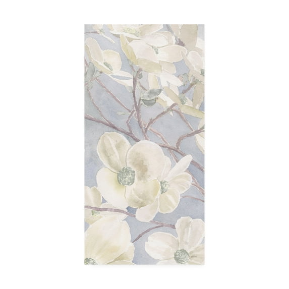 Trademark Fine Art 'Breezy Blossoms I Sage' Canvas Art by James Wiens