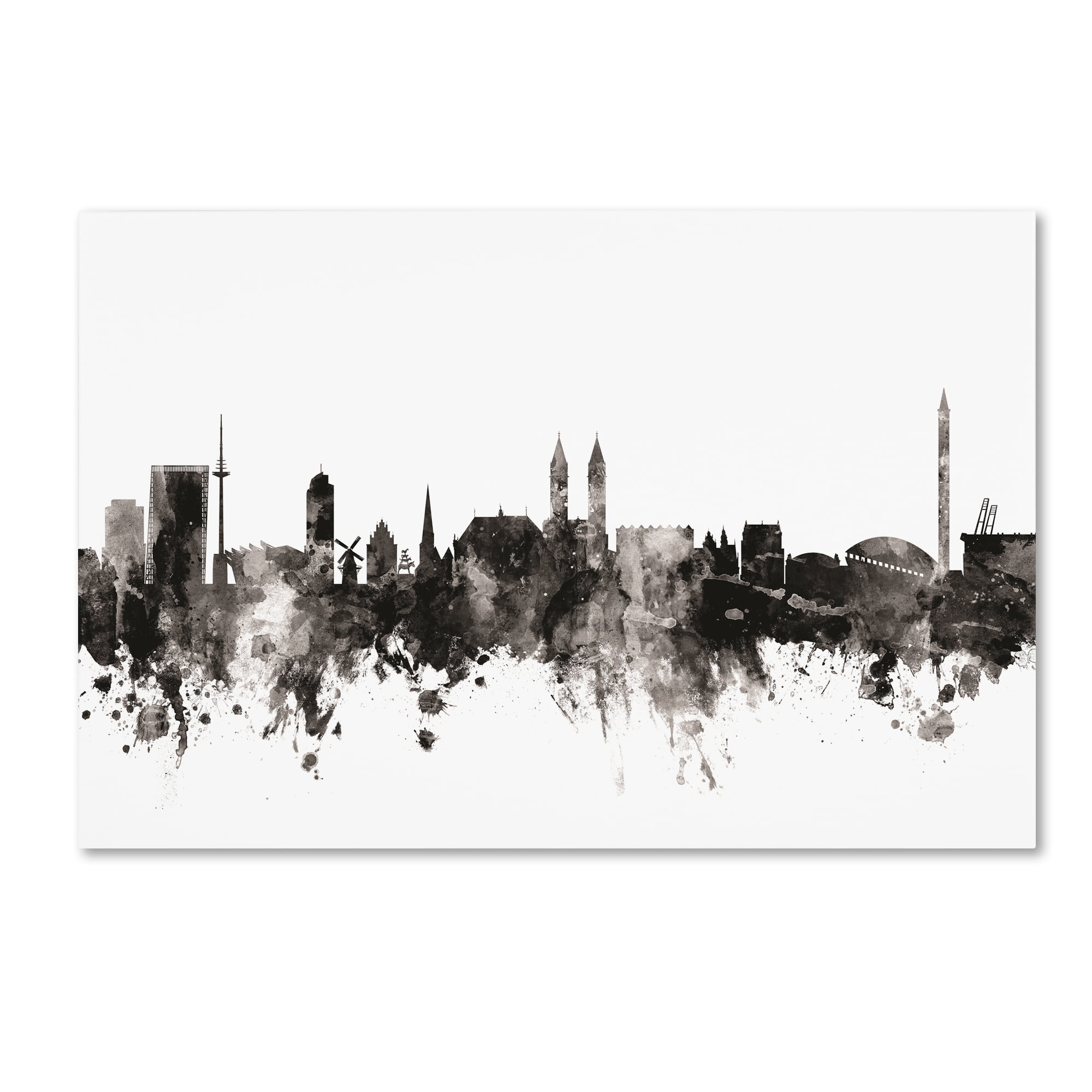 Trademark Fine Art 'Bremen Germany Skyline I' Canvas Art by Michael Tompsett