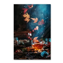 Trademark Fine Art 'Briar Tea With Autumn Swirl' Canvas Art by Dina Belenko