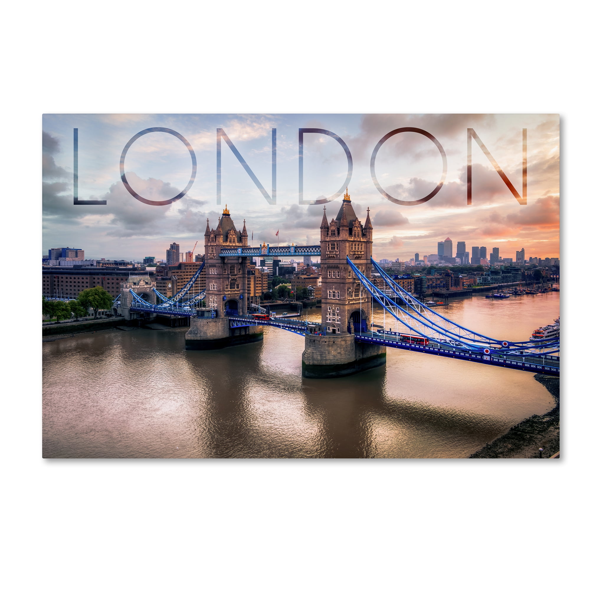 Trademark Fine Art 'Bridge 1' Canvas Art by Lantern Press