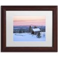 thumbnail image 1 of Trademark Fine Art 'Bridge on a Hill' Canvas Art by Michael Blanchette Photography, White Matte, Wood Frame, 1 of 4