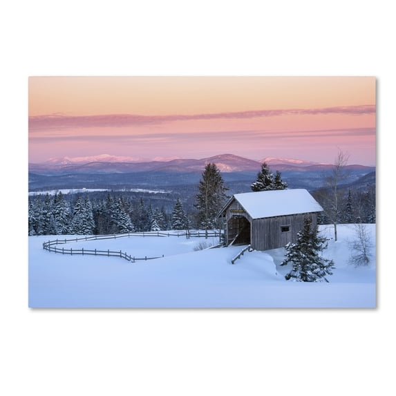 Trademark Fine Art 'Bridge on a Hill' Canvas Art by Michael Blanchette Photography