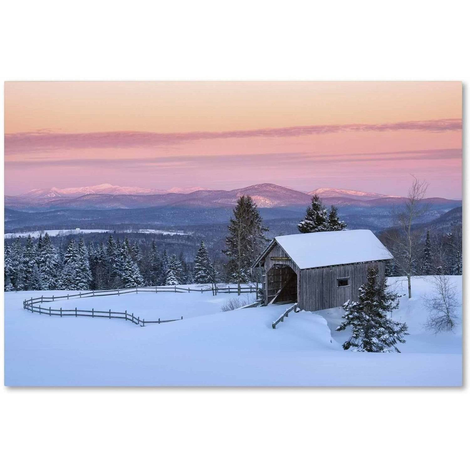 Trademark Fine Art 'Bridge on a Hill' Canvas Art by Michael Blanchette Photography