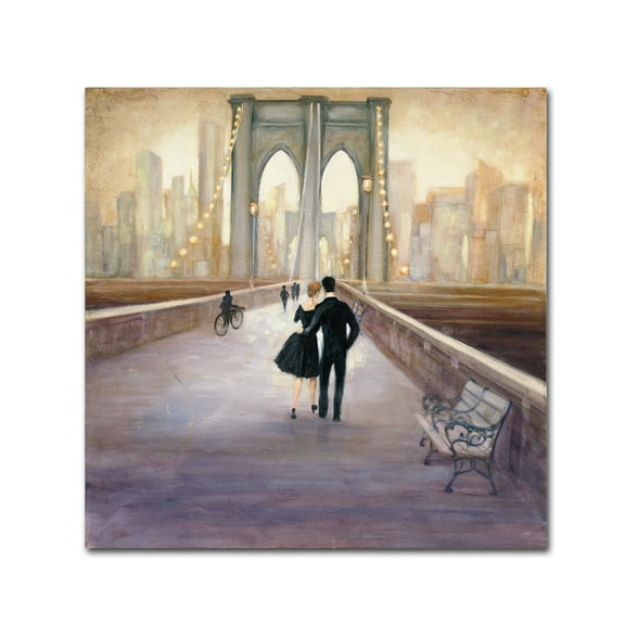 Trademark Fine Art 'Bridge to NY' Canvas Art by Julia Purinton