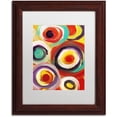 thumbnail image 1 of Trademark Fine Art 'Bright Bold Circles Vertical' Canvas Art by Amy Vangsgard, White Matte, Wood Frame, 1 of 1