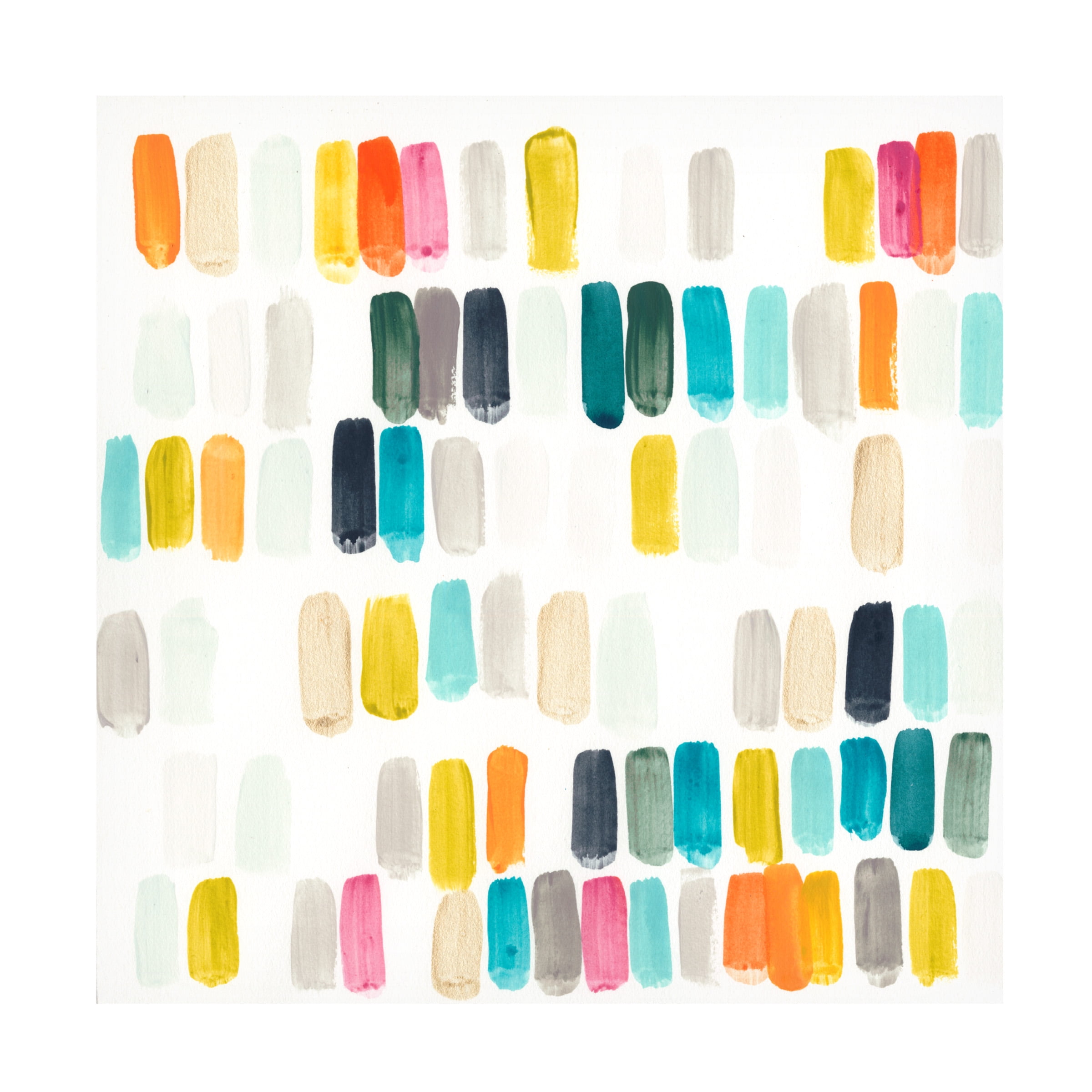 Trademark Fine Art June Erica Vess Bright Swatches I Canvas Wall Art - 18x18