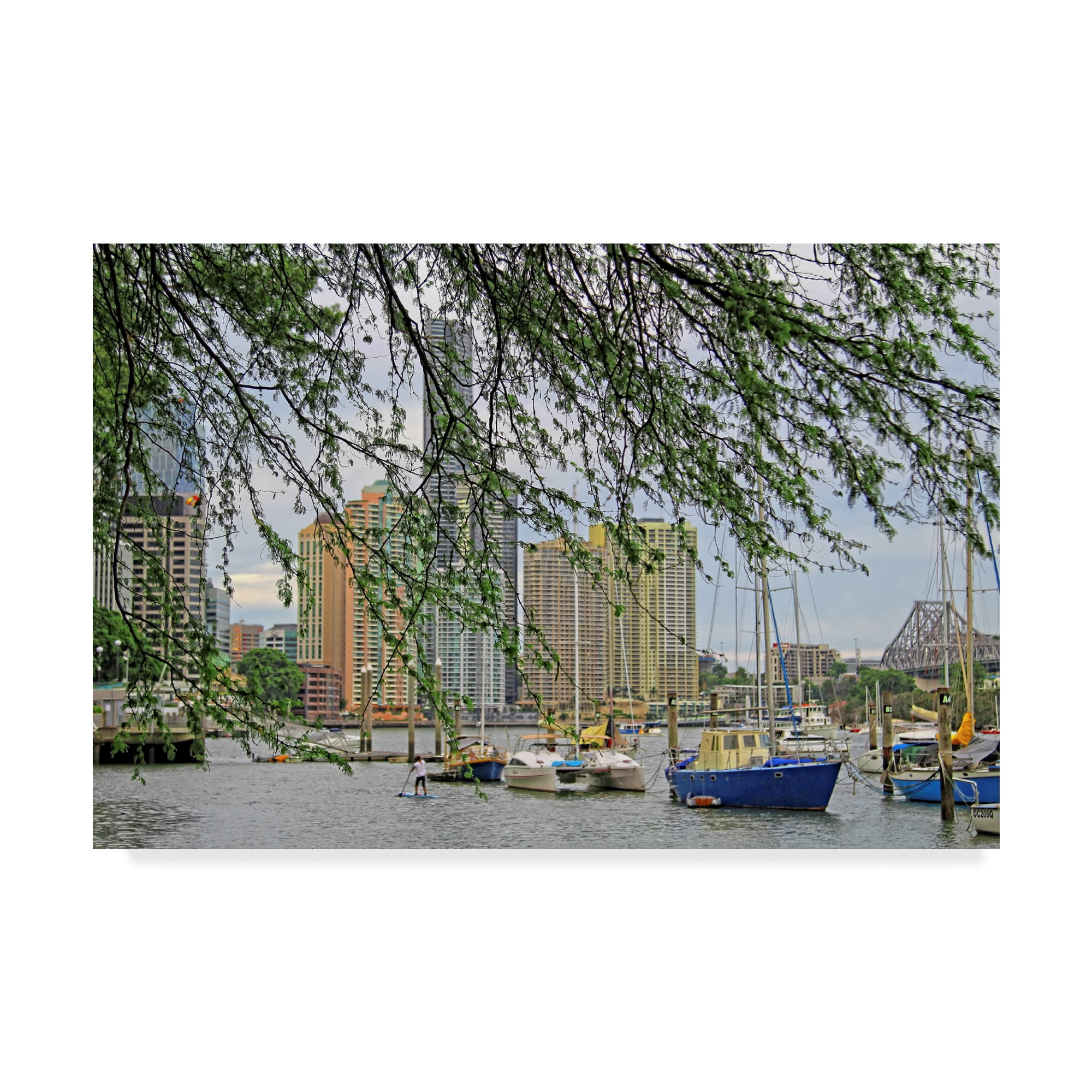 Trademark Fine Art 'Brisbane' Canvas Art by Incredi