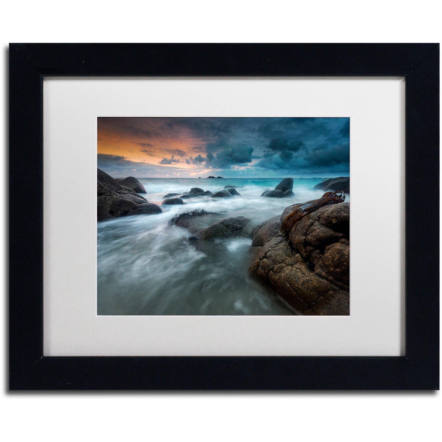 Trademark Fine Art "Brittany" Canvas Art by Mathieu Rivrin, White Matte, Black Frame