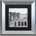 thumbnail image 1 of Trademark Fine Art "Brooklyn Bridge 1" Canvas Art by CATeyes, Black Matte, Silver Frame, 1 of 1
