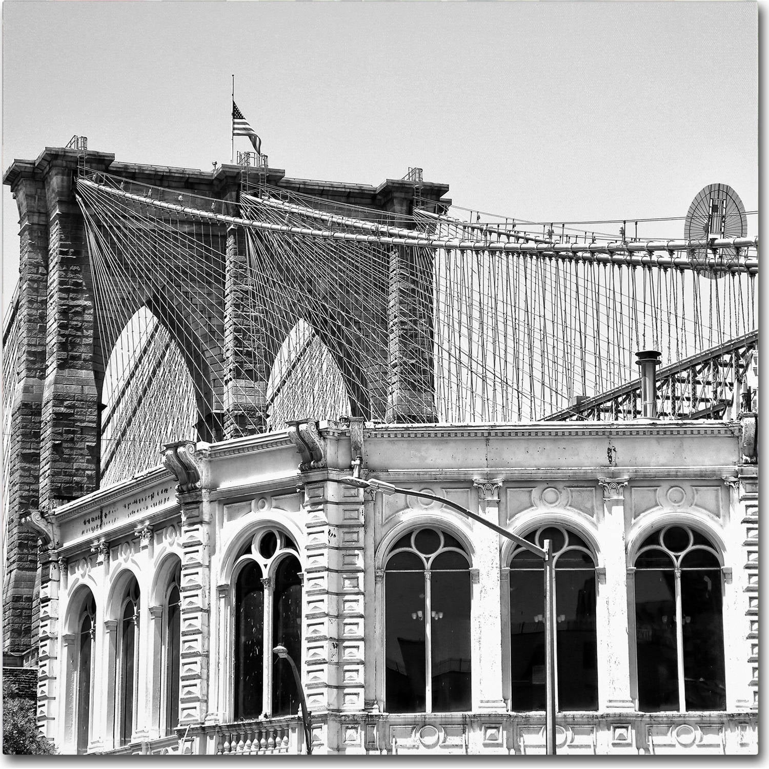 Trademark Fine Art "Brooklyn Bridge 1" Canvas Art by CATeyes