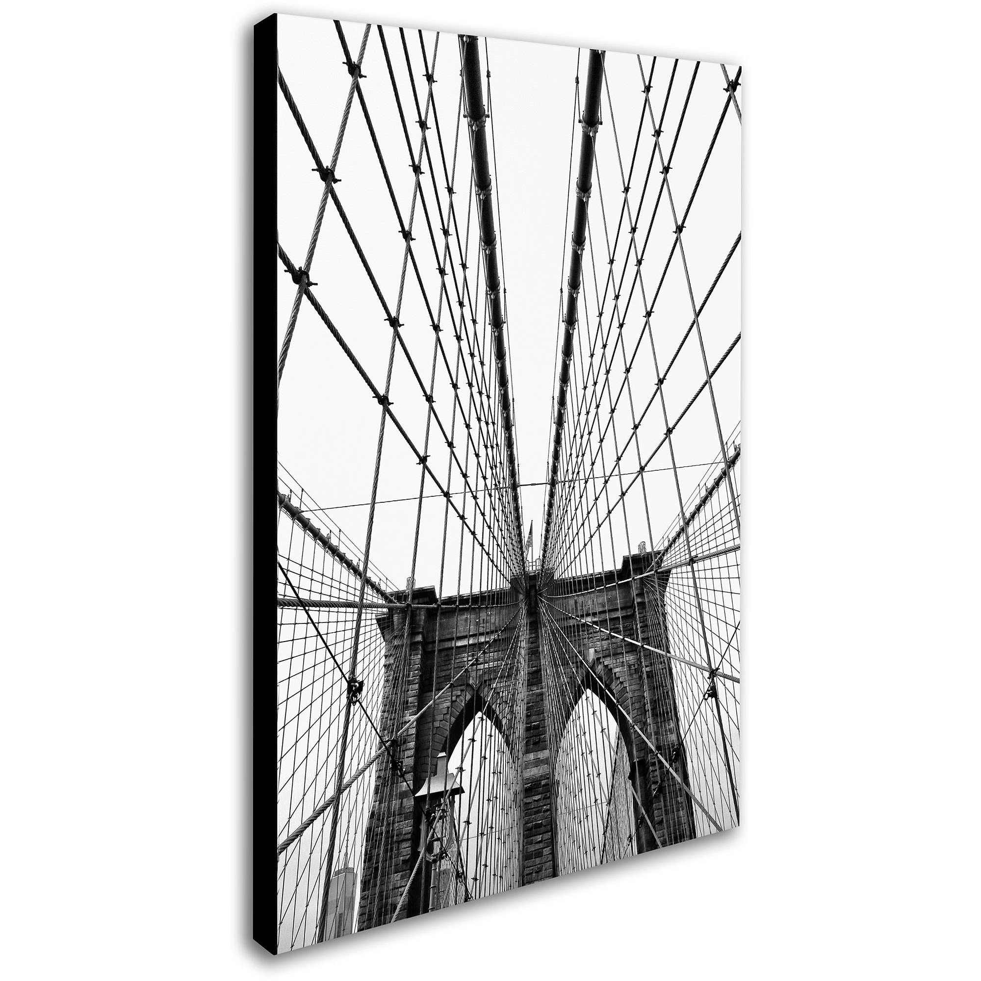 Trademark Fine Art "Brooklyn Bridge 3" Canvas Art by CATeyes