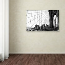 Trademark Fine Art "Brooklyn Bridge 4" Canvas Art by CATeyes