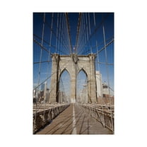 Trademark Fine Art 'Brooklyn Bridge New York City New York Color' Canvas Art by Monte Nagler