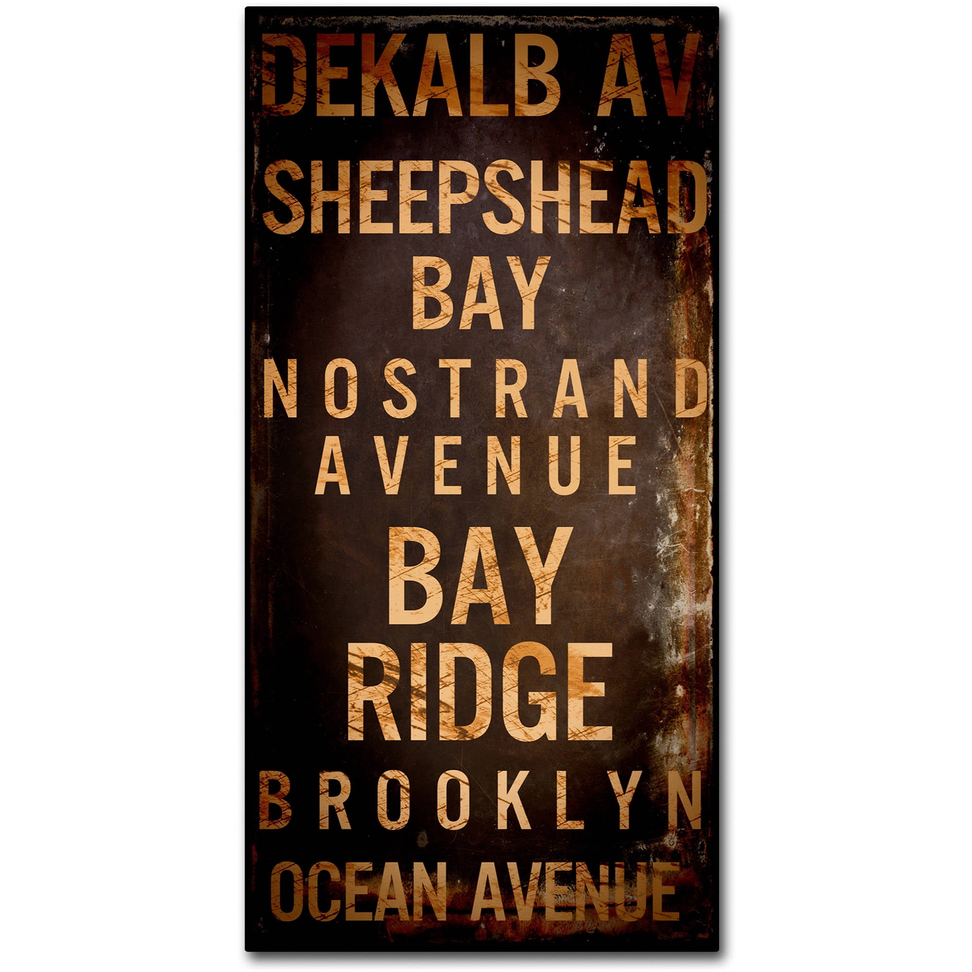 Trademark Fine Art "Brooklyn II" Canvas Art by Color Bakery