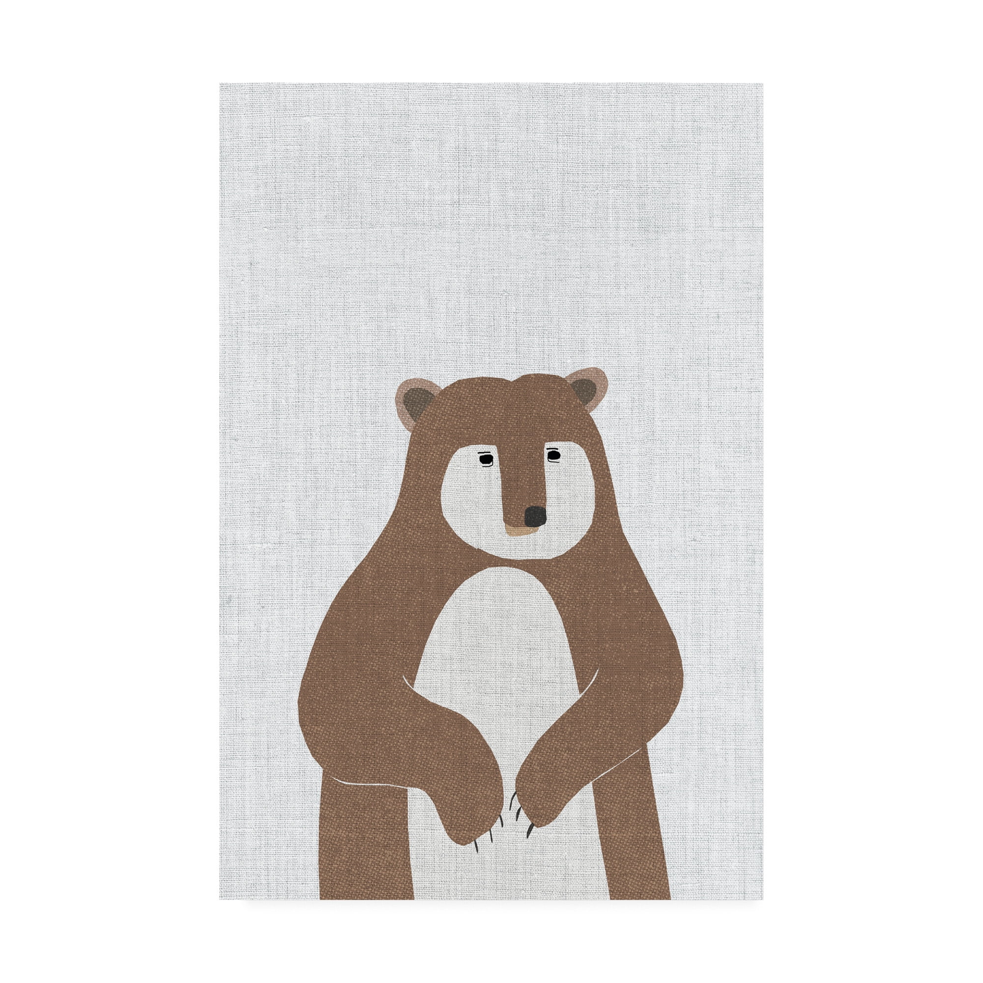 Trademark Fine Art 'Brown Bear Linen' Canvas Art by Annie Bailey Art