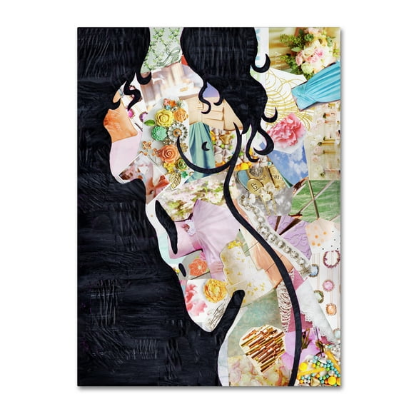Trademark Fine Art 'Brunette' Canvas Art by Artpoptart