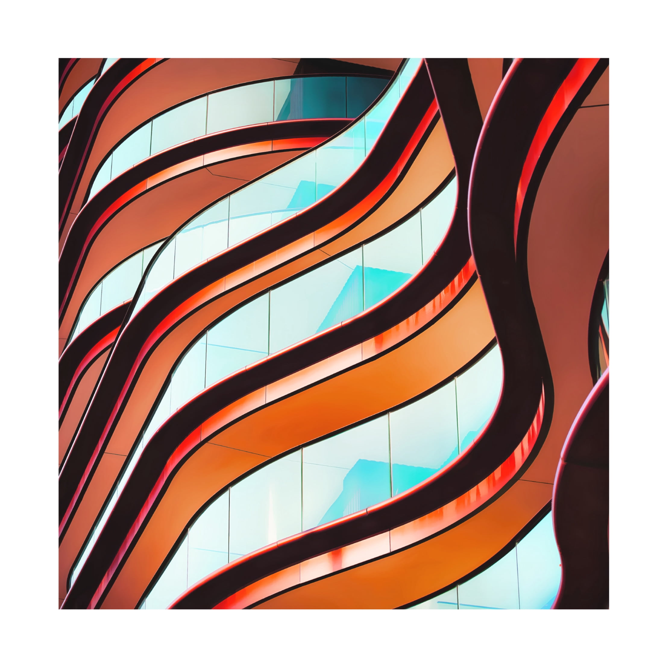 Trademark Fine Art Bruno Flour Concrete Curves Canvas Wall Art
