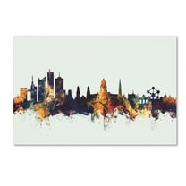 Trademark Fine Art 'Brussels Belgium Skyline V' Canvas Art by Michael Tompsett