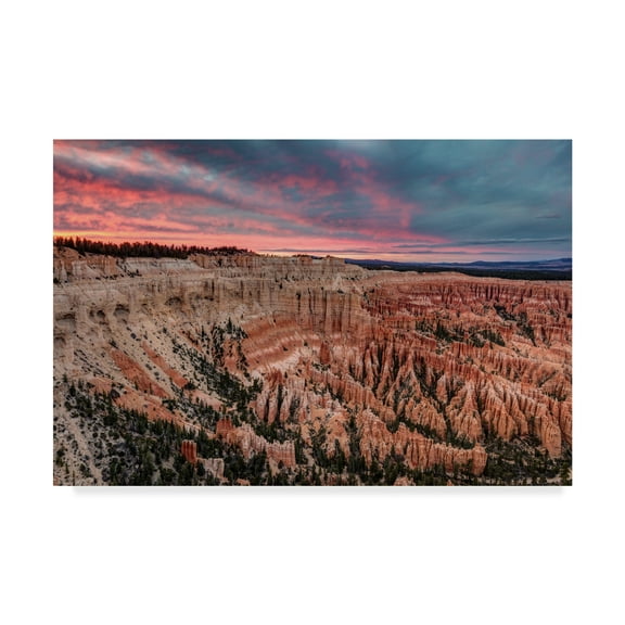 Trademark Fine Art 'Bryce Canyon Sunset' Canvas Art by Pierre Leclerc