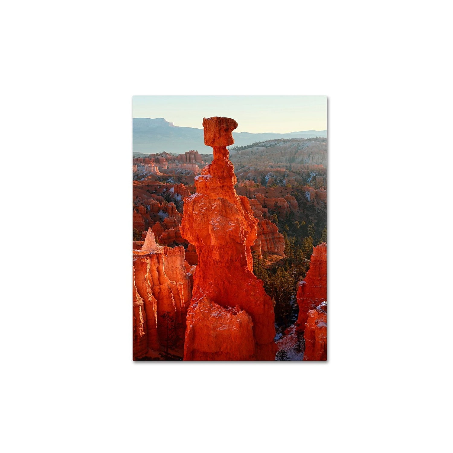 Trademark Fine Art "Bryce Canyon Thor's Hammer" Canvas Art by Pierre Leclerc
