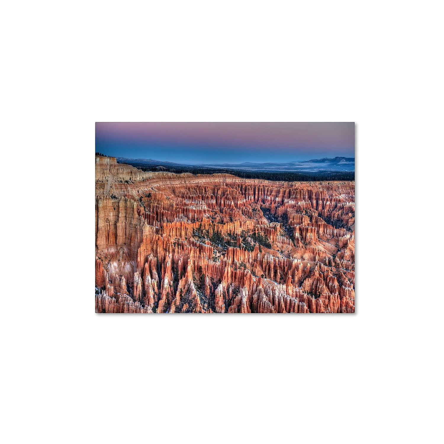 Trademark Fine Art "Bryce Dawn" Canvas Art by Pierre Leclerc