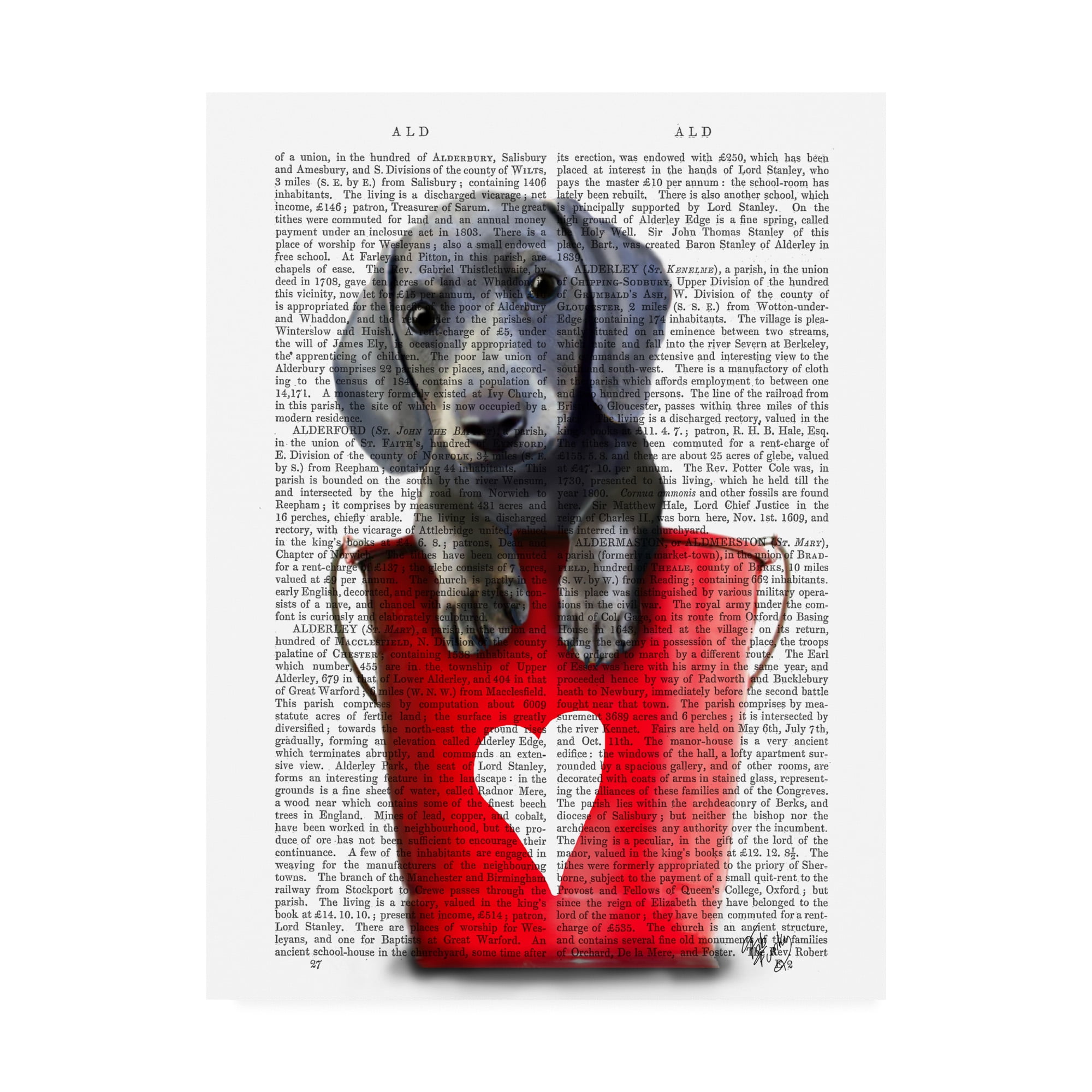 Trademark Fine Art 'Buckets Of Love Dachshund Puppy' Canvas Art by Fab Funky