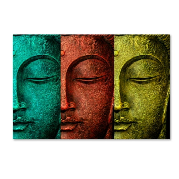 Trademark Fine Art 'Buddha Face' Canvas Art by Mark Ashkenazi