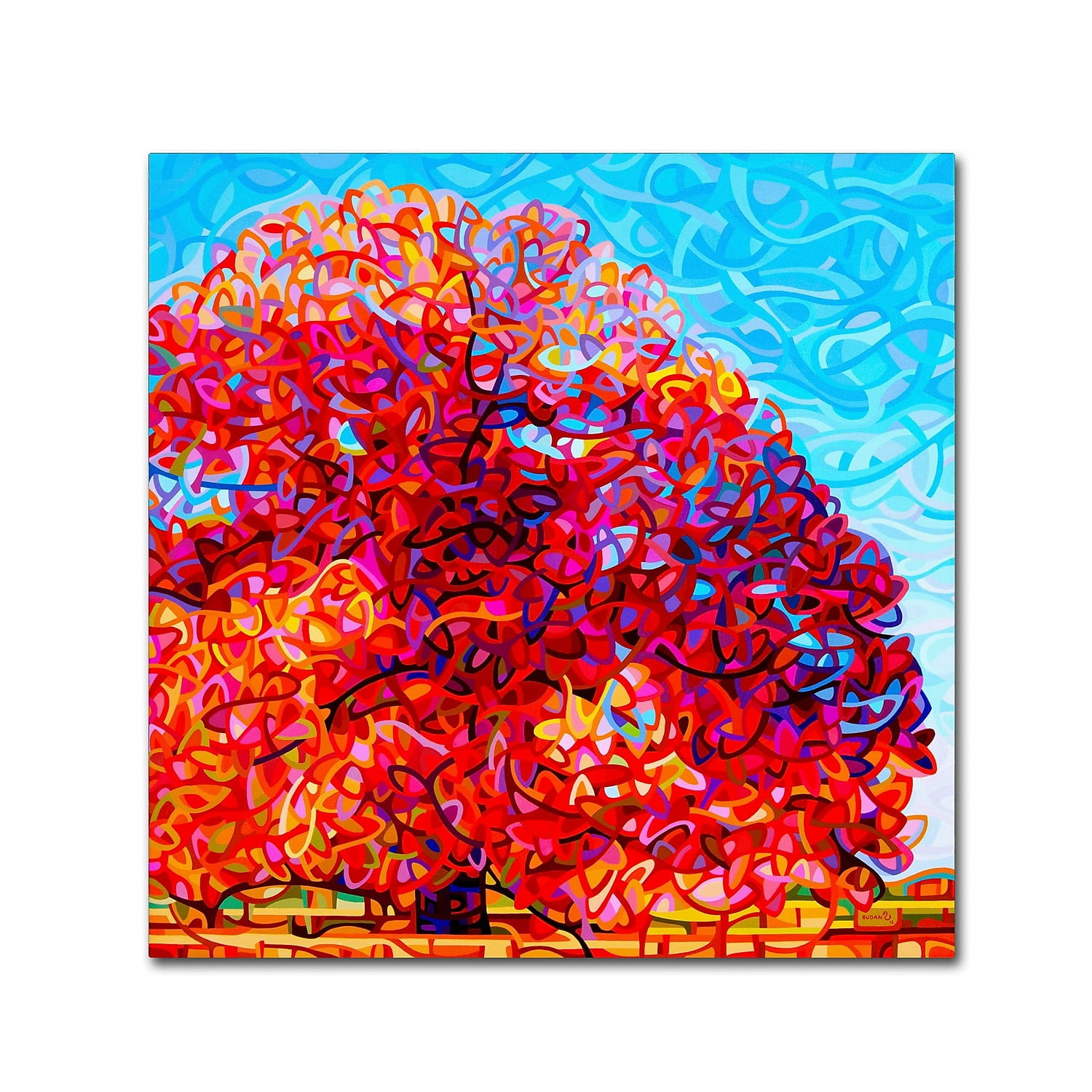 Trademark Fine Art "Buddha Tree" Canvas Art by Mandy Budan