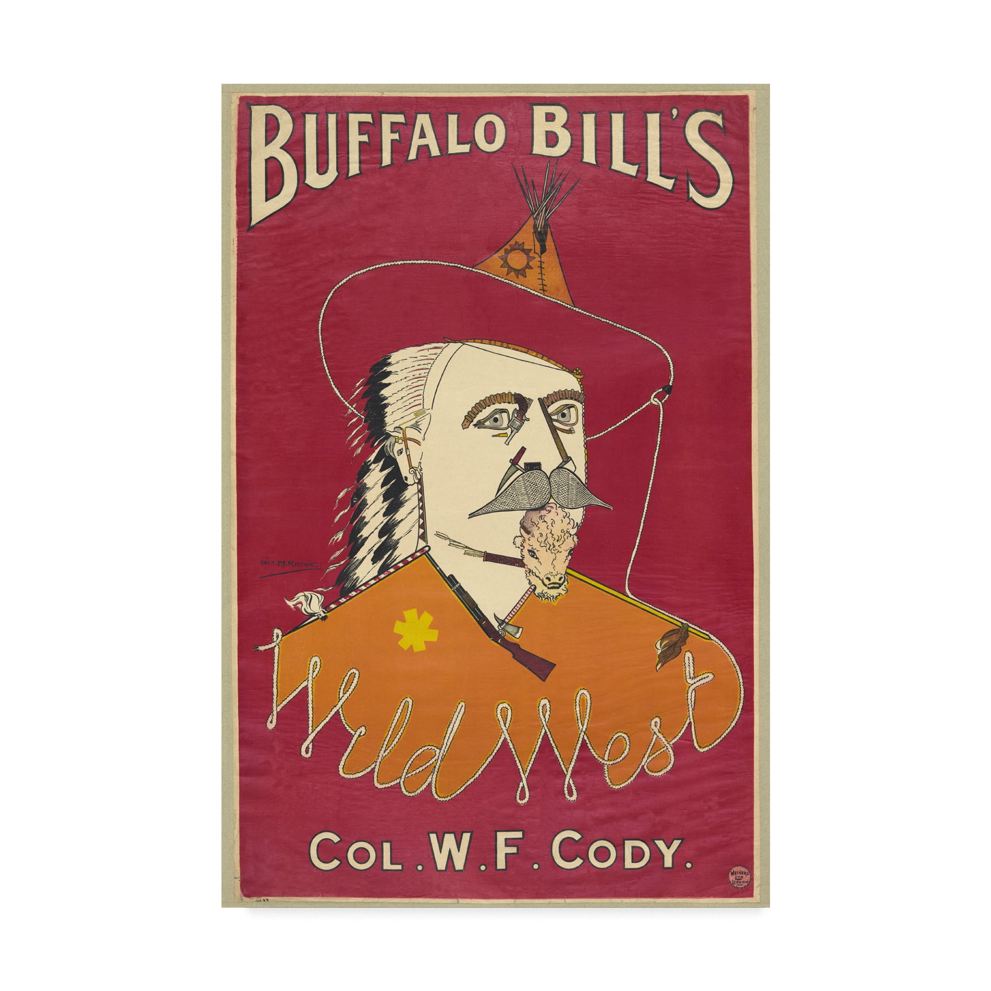 Trademark Fine Art 'Buffalo Bills Wild West' Canvas Art by Alick P.F. Ritchie