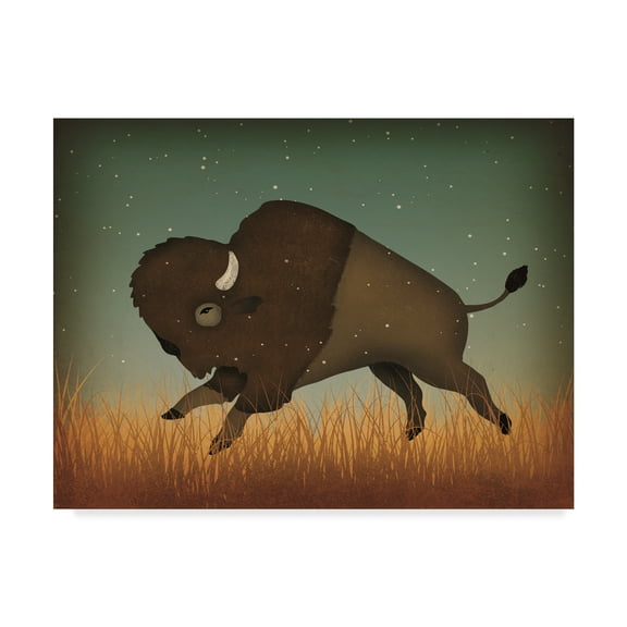 Trademark Fine Art 'Buffalo Bison II' Canvas Art by Ryan Fowler